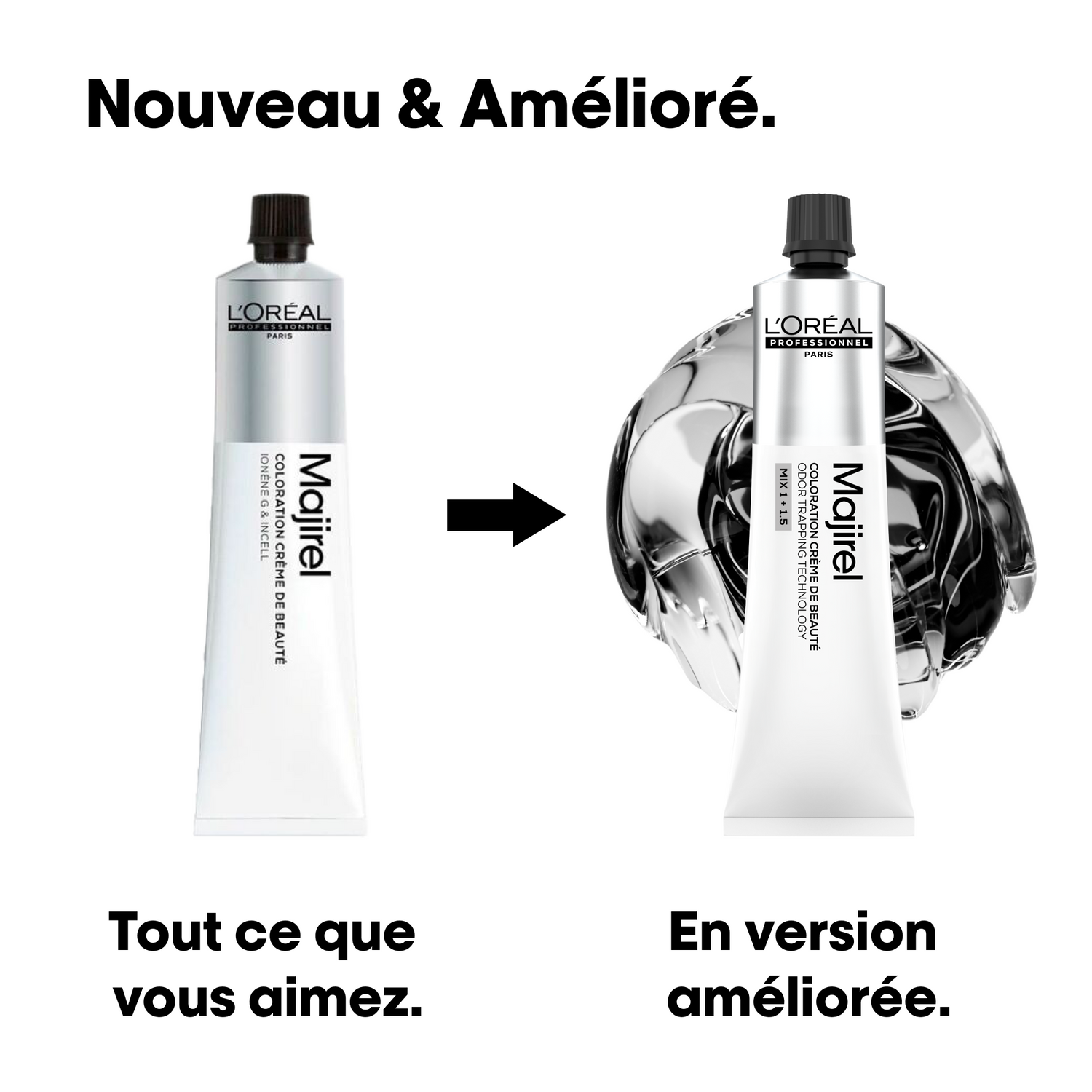 Tube Coloration Majirouge L'Oréal 60 ML (NOUVELLE FORMULE)