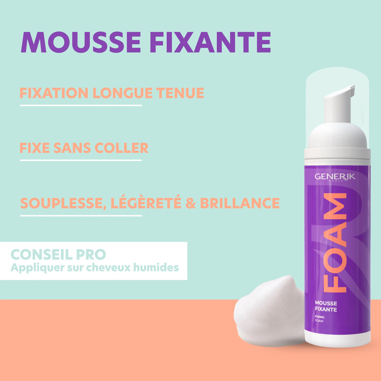 Mousse Fixante Foam Generik 200 ML