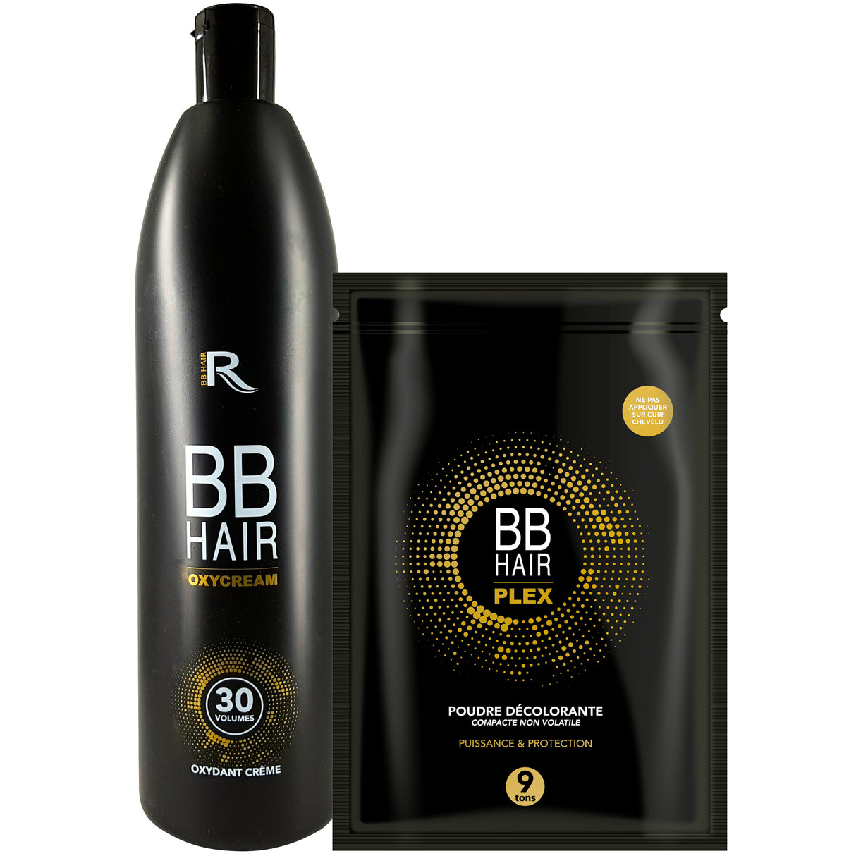 Pack Oxydant 40 Vol + Poudre Décolorante 9 Tons Plex BBHair Generik