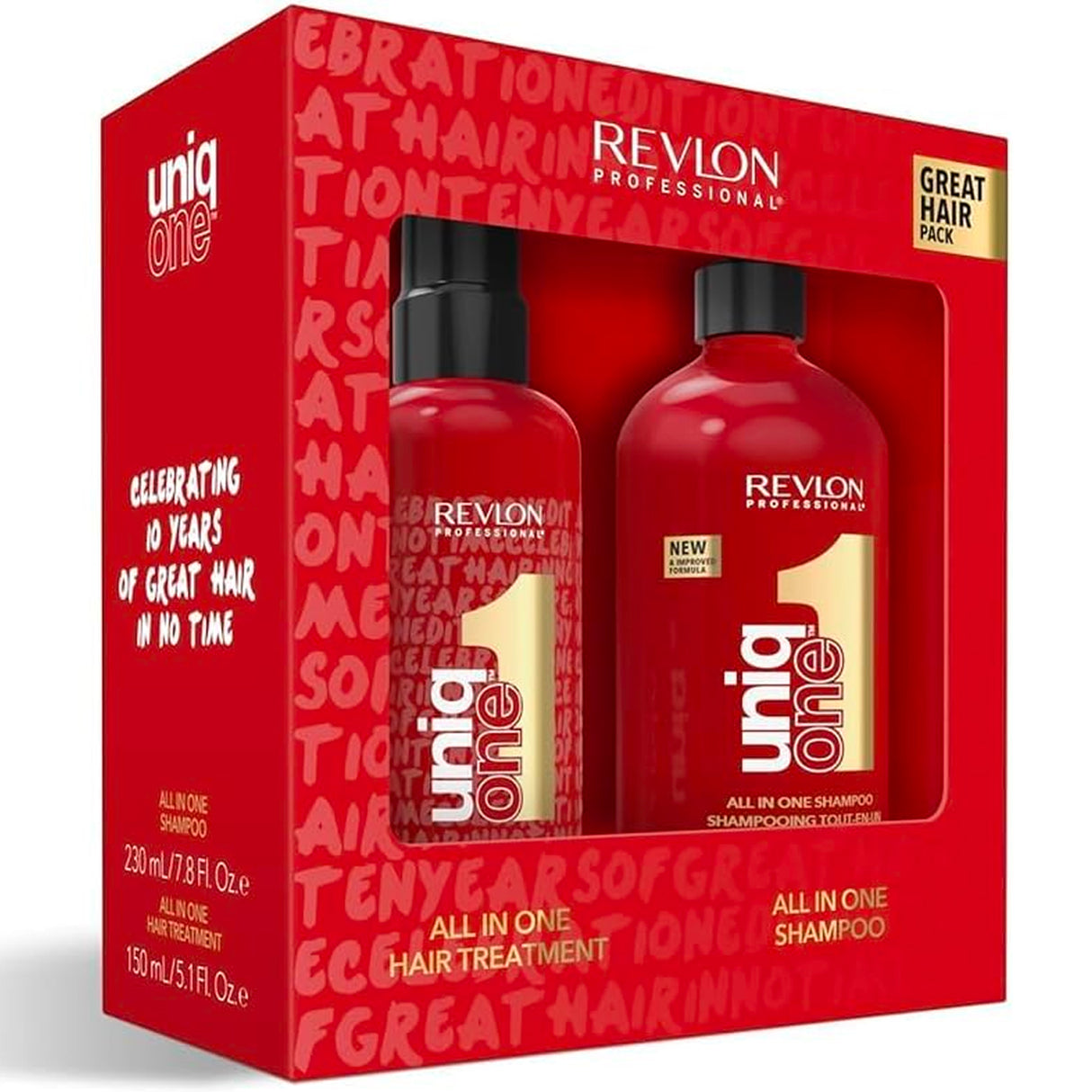 Coffret Spray + Shampoing Revlon Uniq One