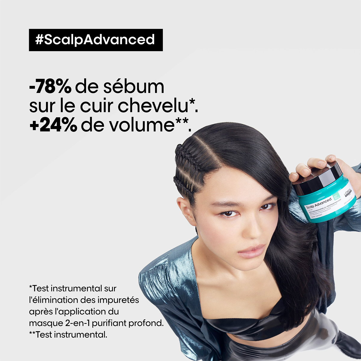Argile 2-En-1 Purifiante Anti-Gras Scalp Advanced L'Oréal Professionnel 250 ML