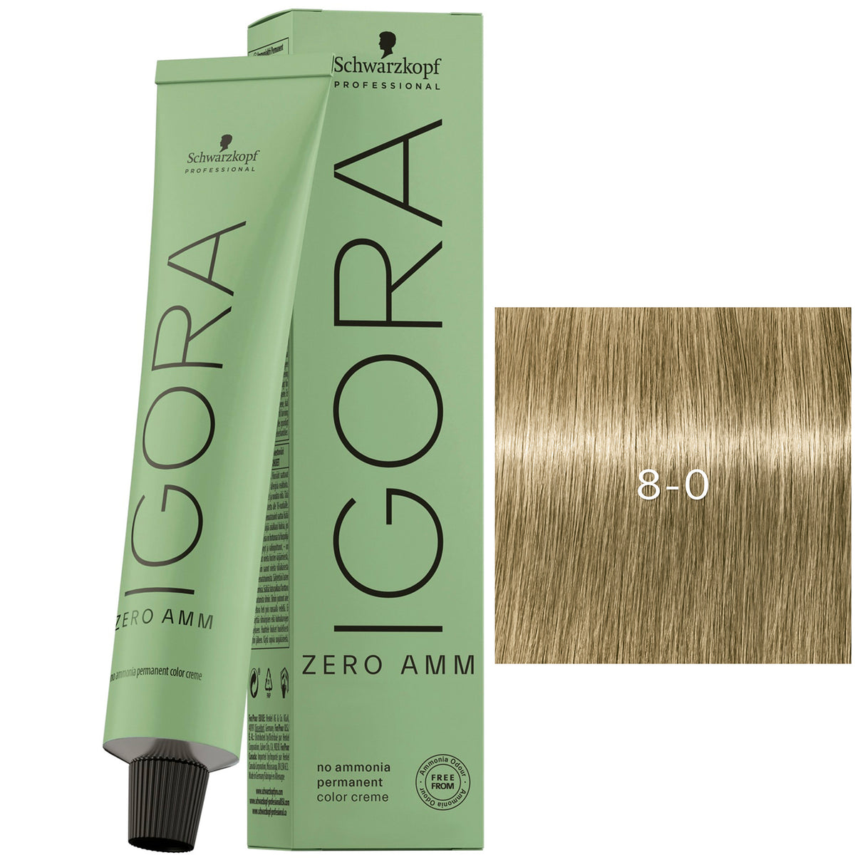 Tube Coloration Igora Zéro Amm Schwarzkopf 60 ML