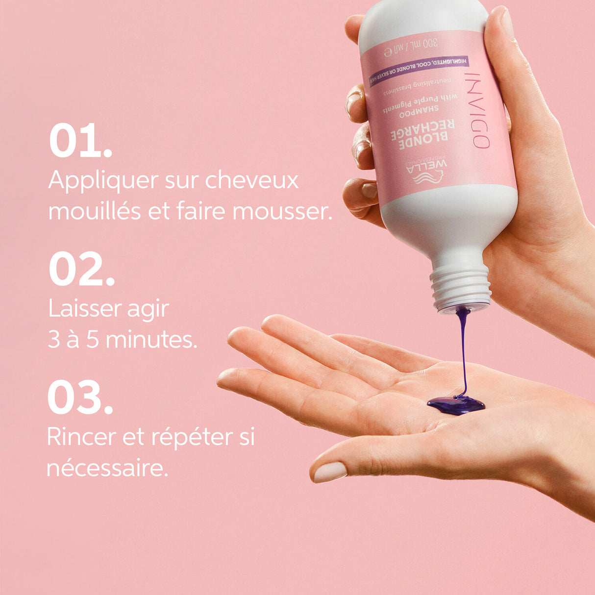 Shampoing Blonde Recharge Invigo Wella 300 ML