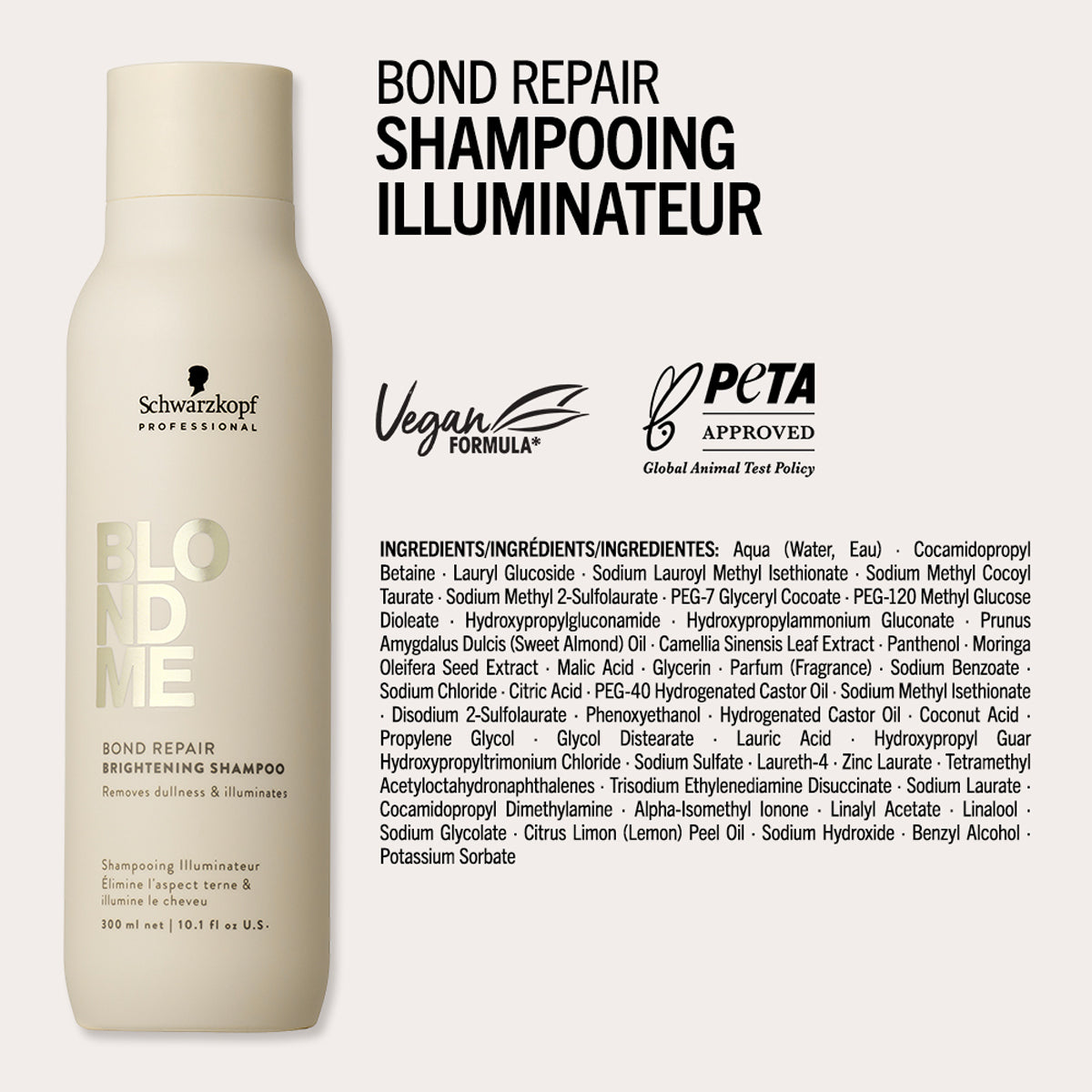 Shampoing Illuminateur Blond Me Bond Repair Schwarzkopf 1 Litre