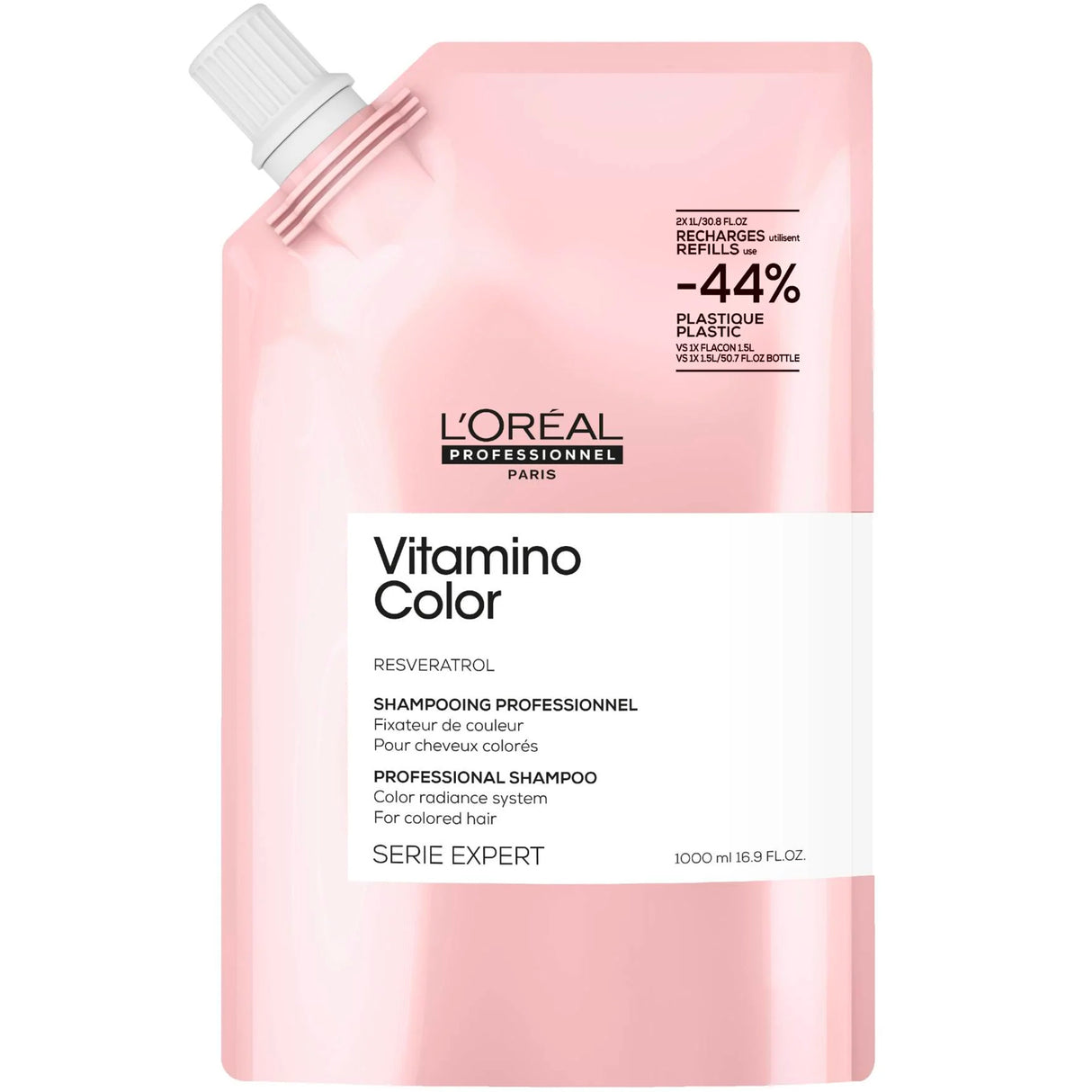 Éco-Recharge Shampoing Vitamino Color L'Oréal Pro 1000 ML