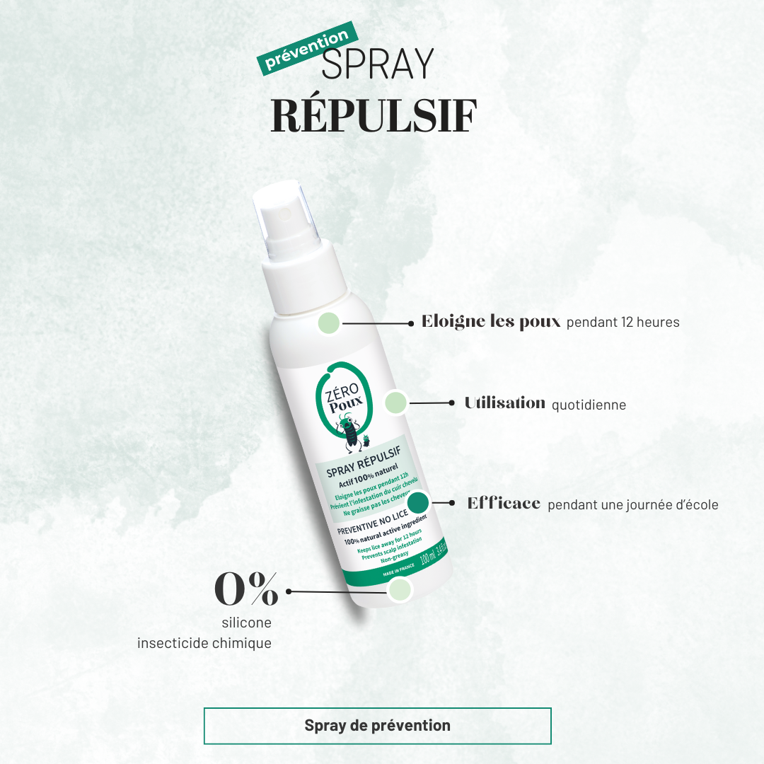 Spray Répulsif Zéro Poux Mulato 100 ML