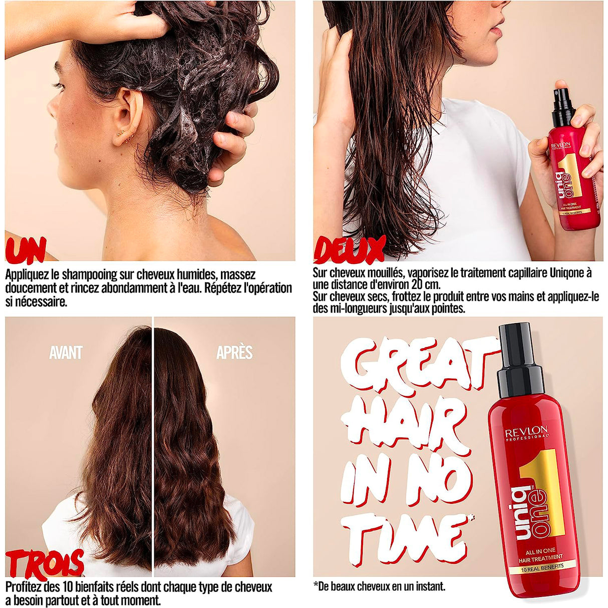 Coffret Spray + Shampoing Revlon Uniq One