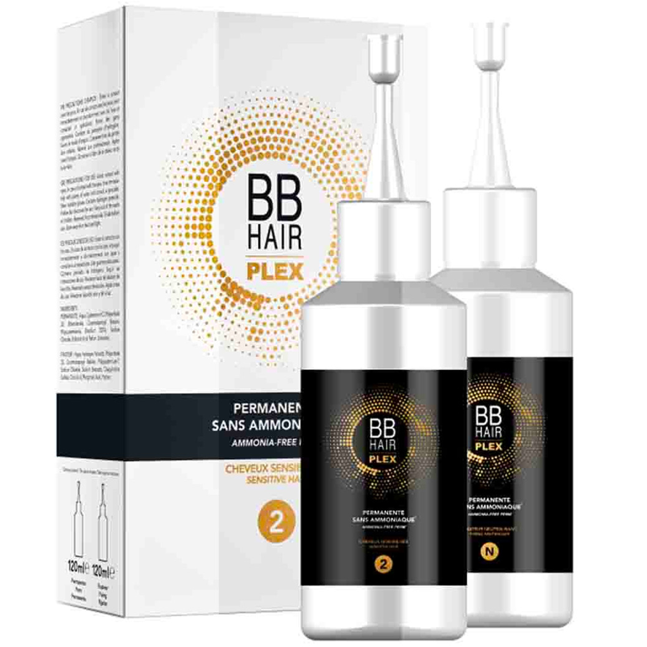 Kit Permanente Sans ammoniaque n2 Cheveux sensibiliss BBhair Plex Generik