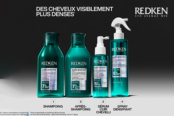 Redken Acidic Grow Full System : Le secret des cheveux fins pour retrouver densité et force