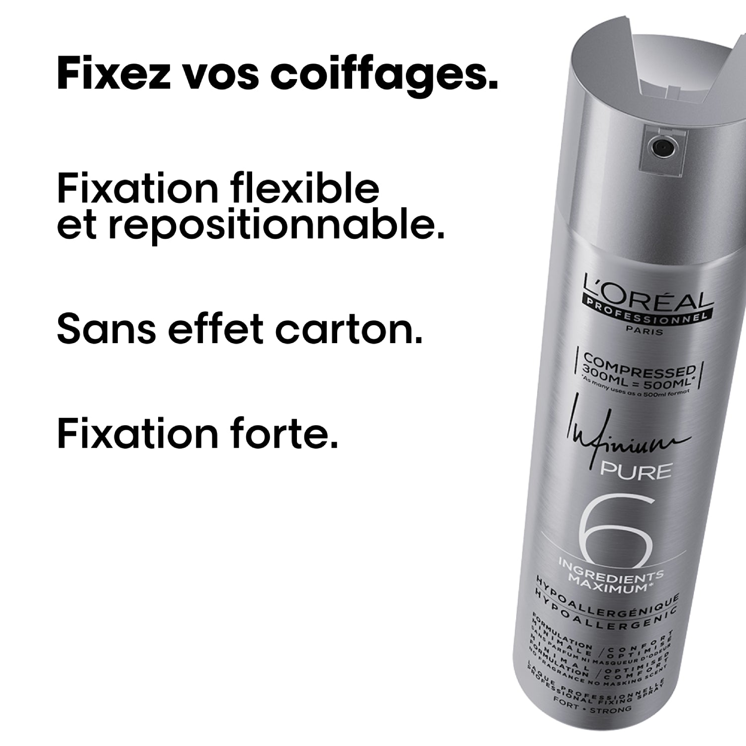 Infinium L'Oréal Pro Laque Infinium Pure Forte 300 ml 2