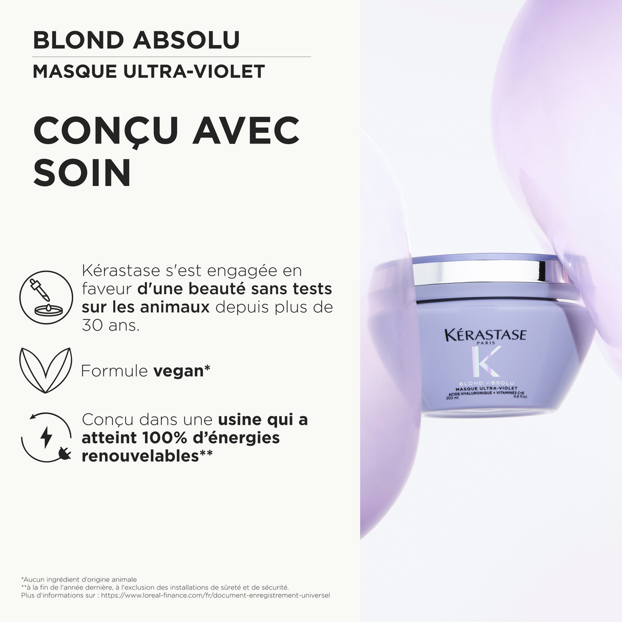 Masque Ultra-Violet Blond Absolu Kérastase 200 ML