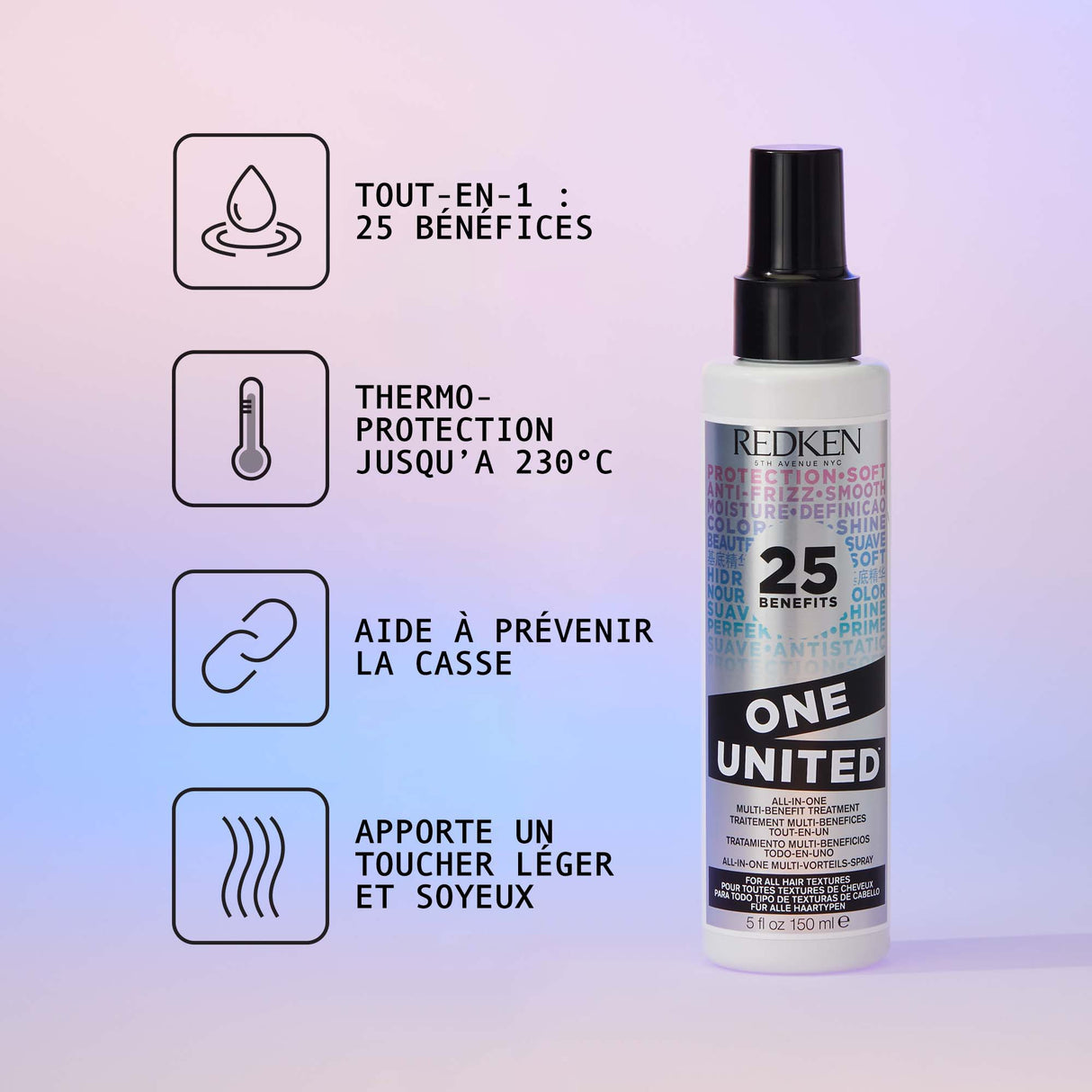 Soin multi-bénéfices 25 en 1 One United Redken 150 ML