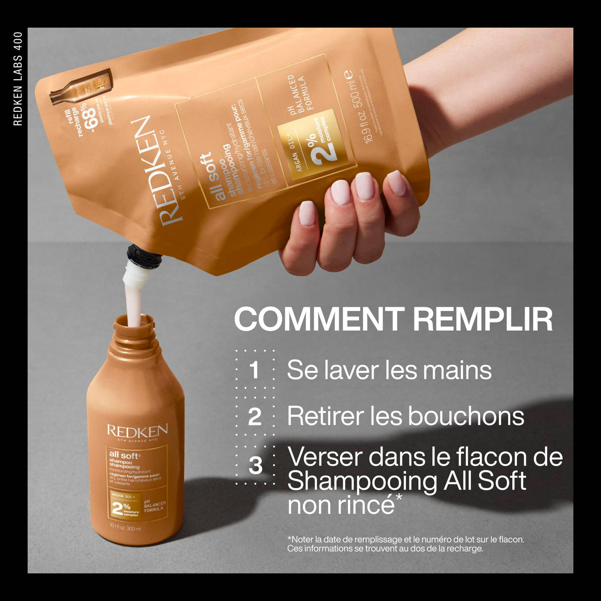 Éco-Recharge Shampoing All Soft Redken 500 ML