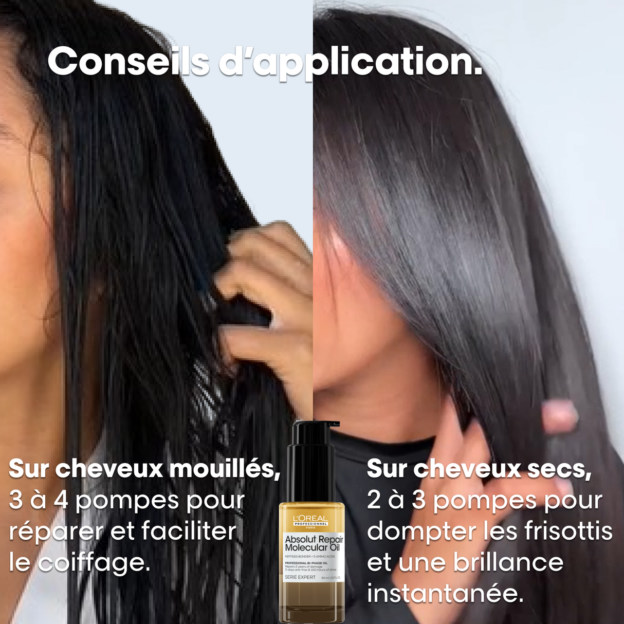 Huile Bi-Phase Absolut Repair Molecular L'Oréal Professionnel 30 ML