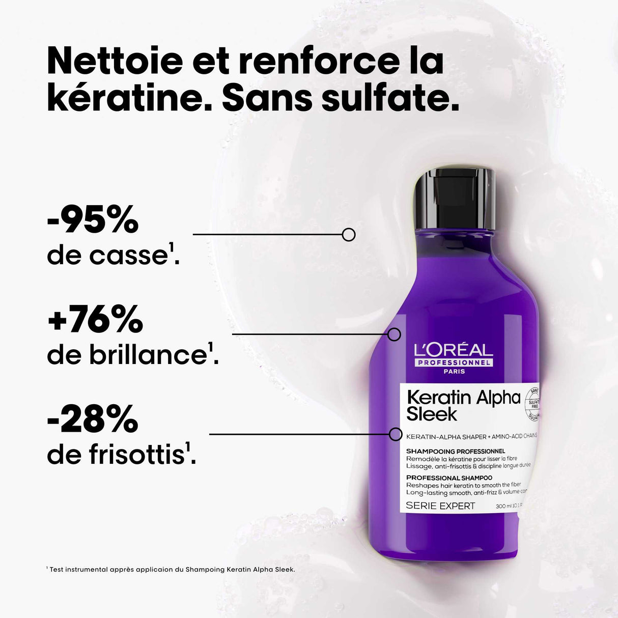 Shampoing Keratin Alpha Sleek L'Oréal Professionnel