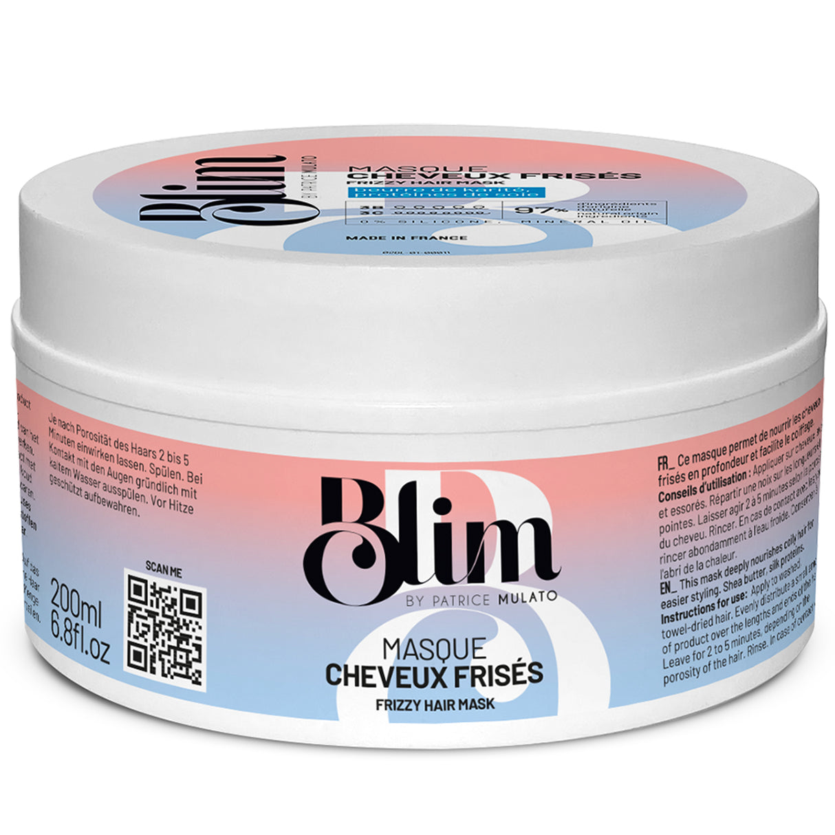 Masque Cheveux Frisés Blim Mulato 200 ML