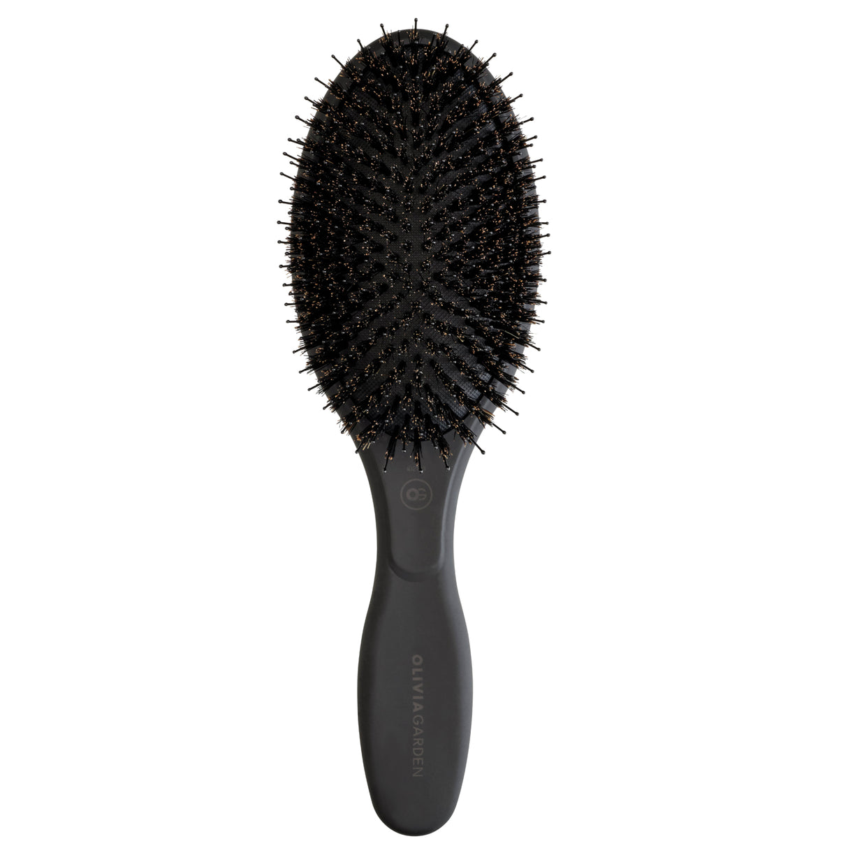Brosse pneumatique Expert Care Oval Sanglier/Nylon Black Olivia Garden