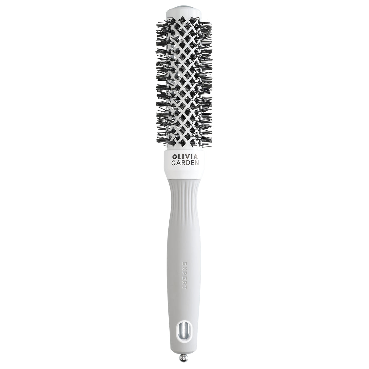 Brosse ronde Olivia Garden Expert Blowout Shine WHITE & GREY