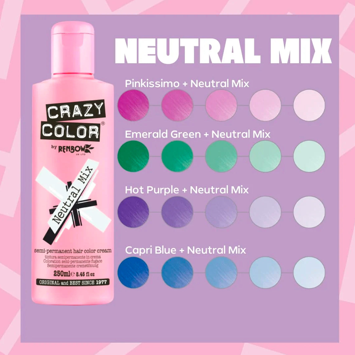 Mixte Neutral Crazy Color 250 ML