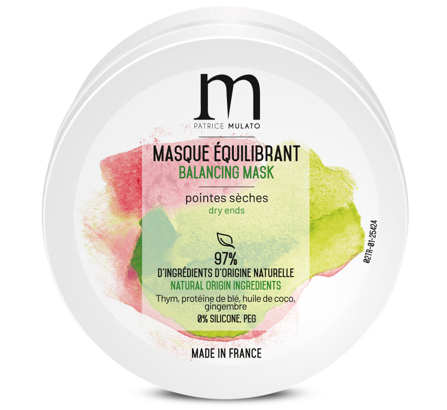 Masque Équilibrant racines grasses pointes sèches Mulato