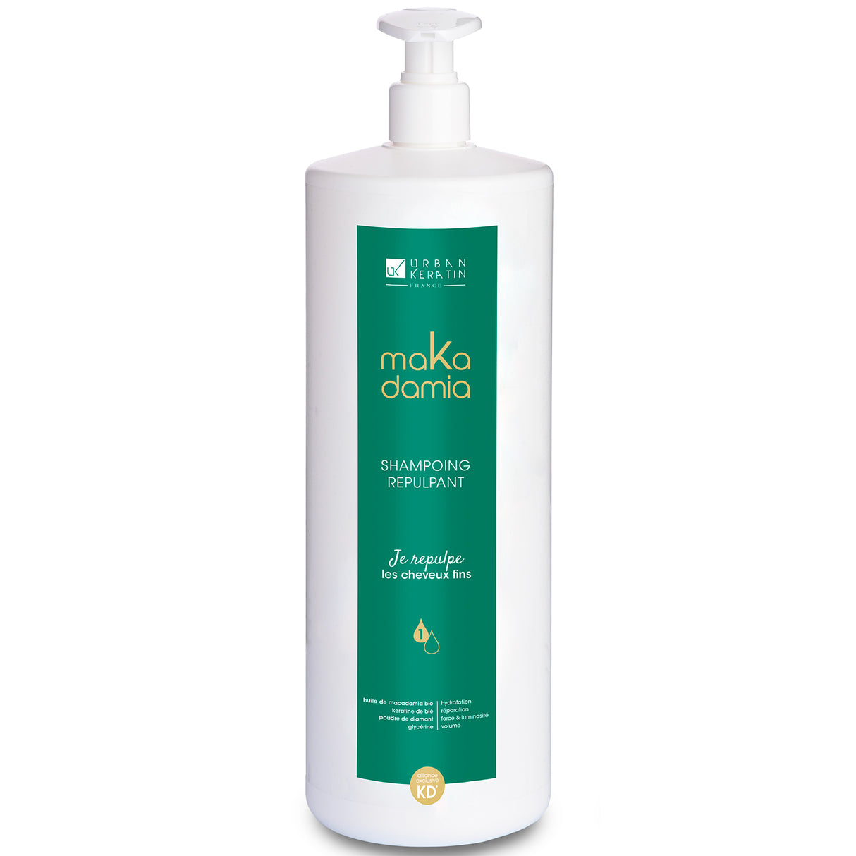 SHAMPOING REPULPANT Makadamia Urban Keratine 1000ML