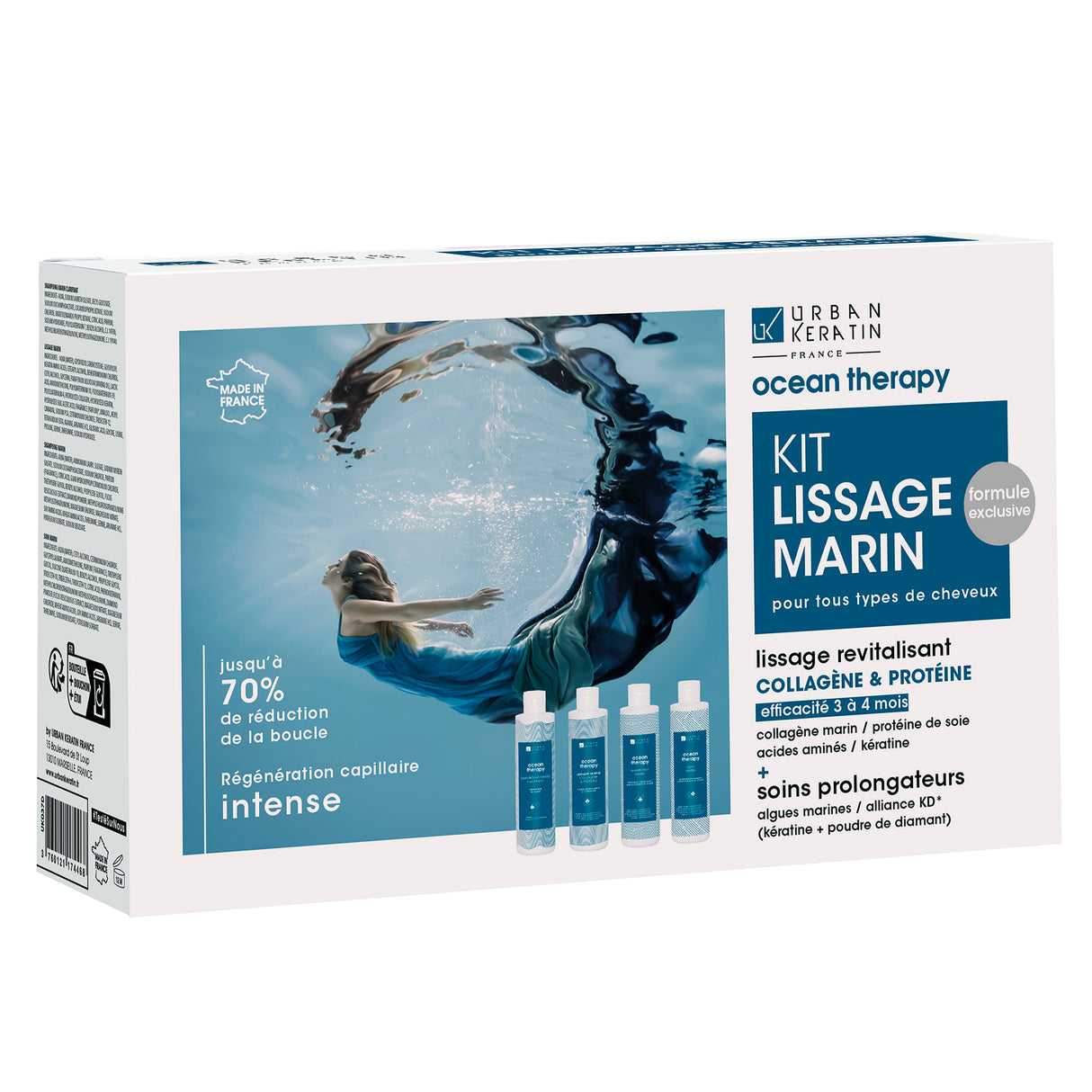 Mini Kit Lissage Marin Ocean Therapy Urban Keratin 4x100ML