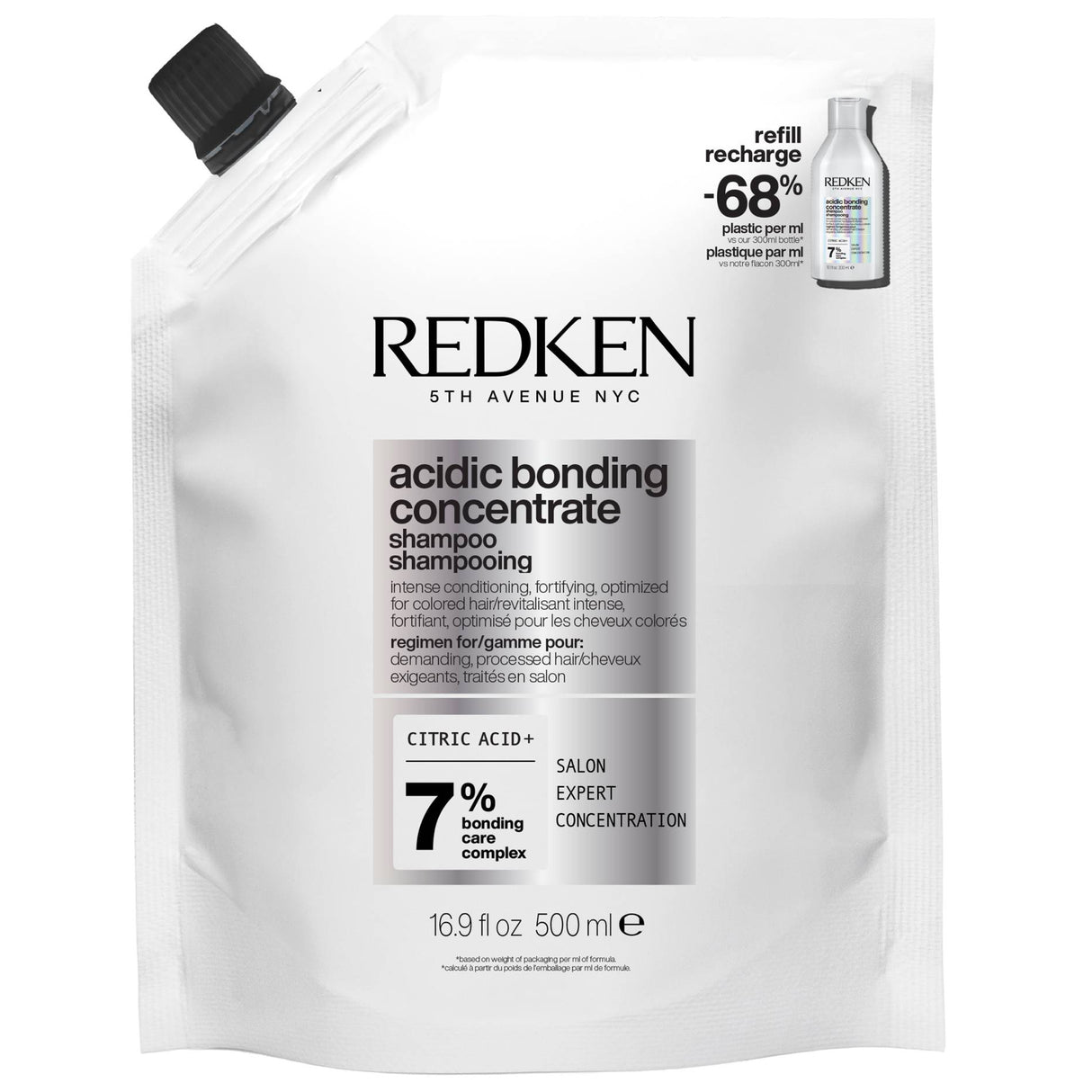 Éco-Recharge Shampoing Acidic Bonding Concentrate Redken 500 ML