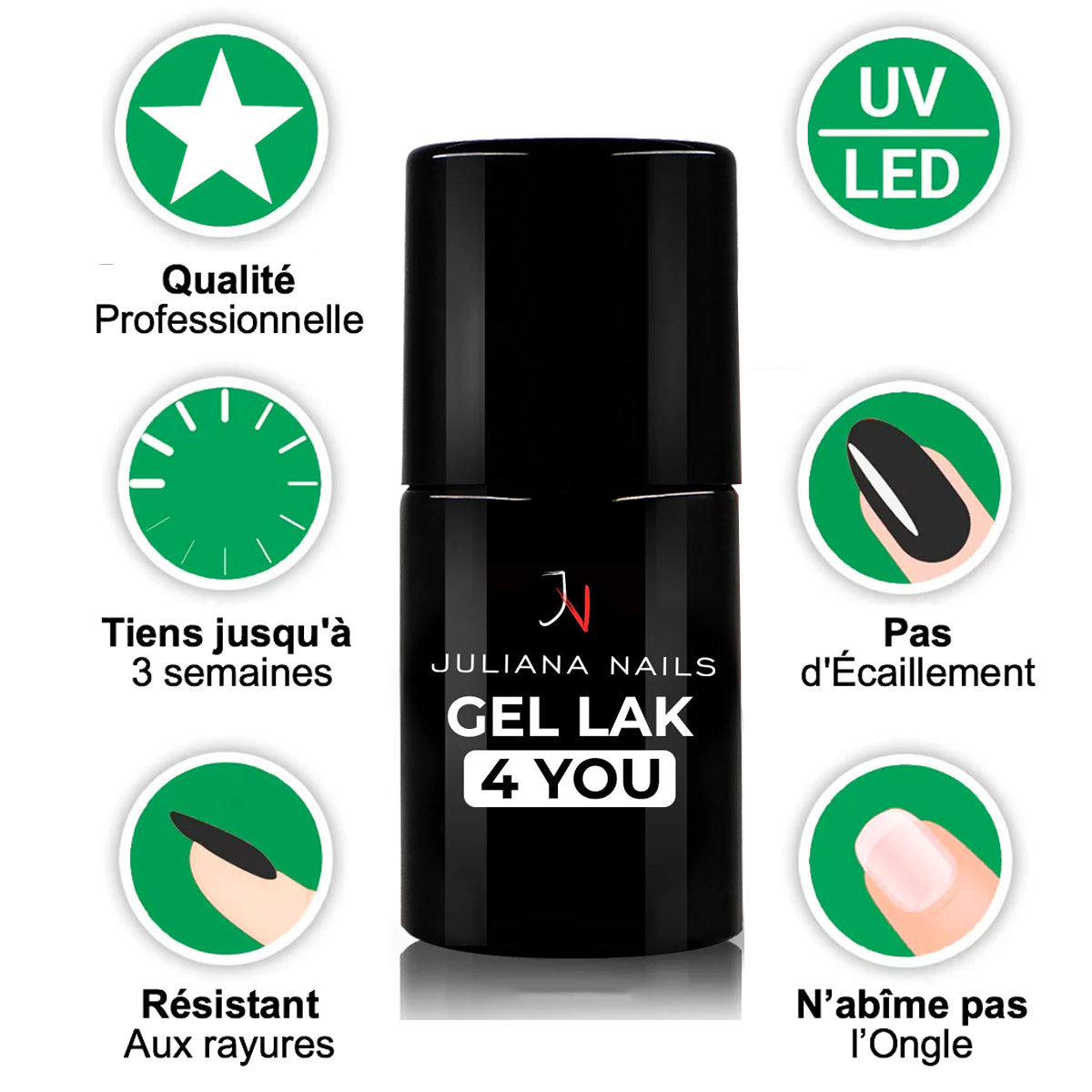 Vernis Semi-Permanent Vegan Juliana Nails No Worries 6 ML