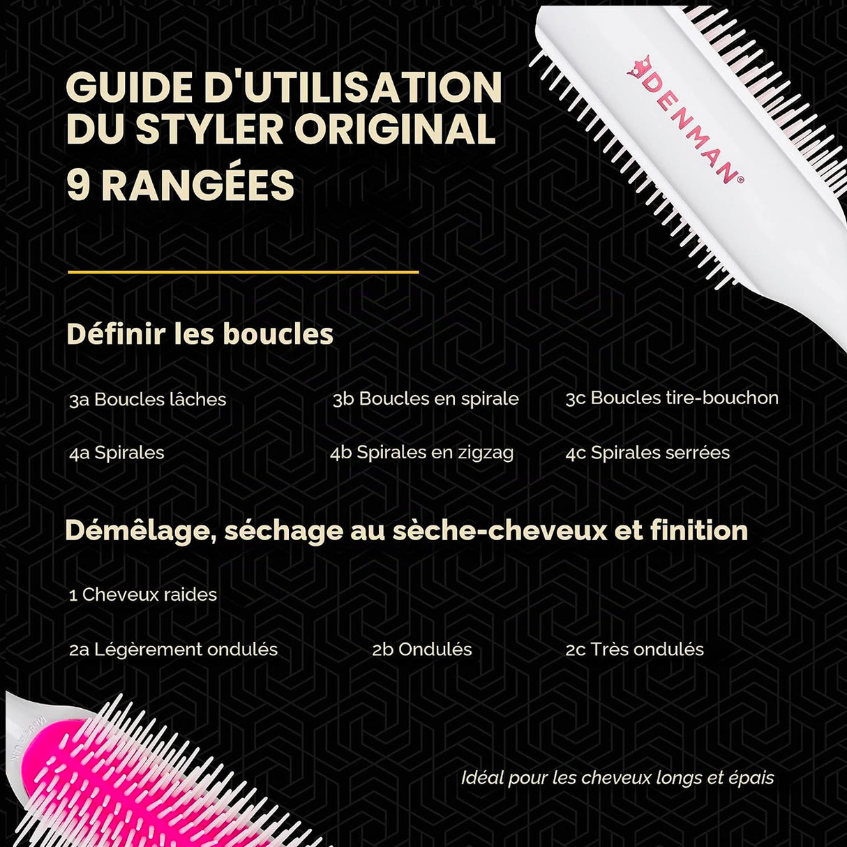 Brosse Démêlante D4 Denman