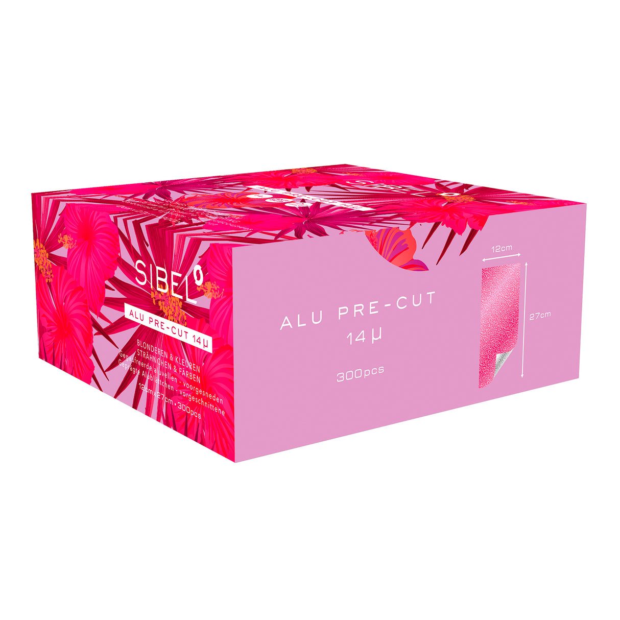 Feuilles d’Aluminium Gaufrées Pré-découpées Rose