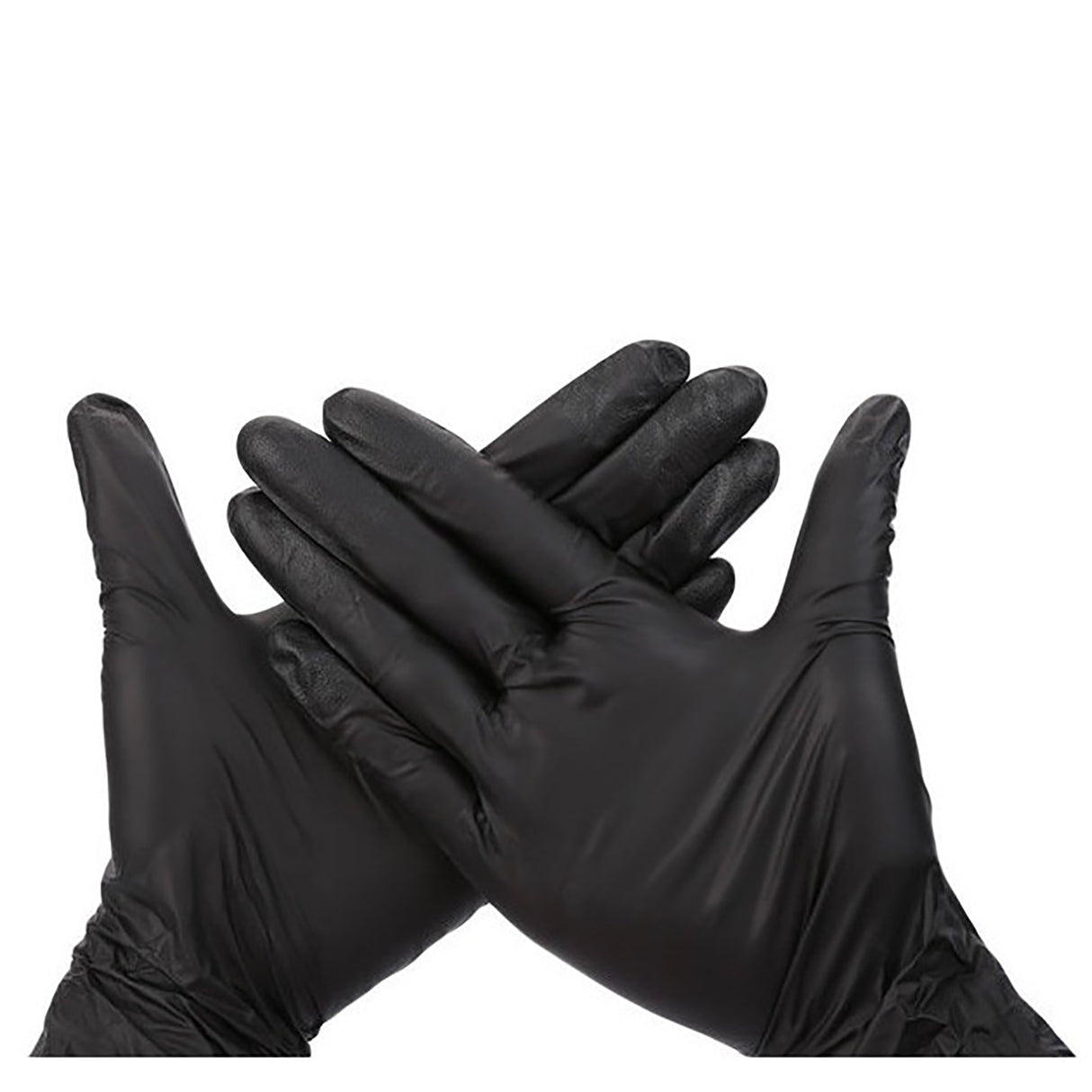 Gants Nitrile Noir Jetables, Boîte de 100