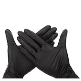 Gants Nitrile Noir Jetables, Boîte de 100