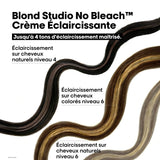 Crème Éclaircissante No Bleach Blond Studio L'Oréal Professionnel 60 ML